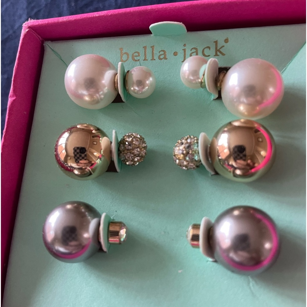 Brand new earrings with really cool backs that double as fronts!